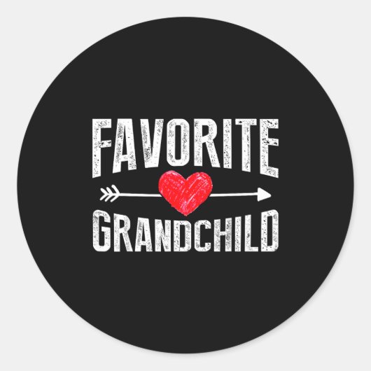 Funny Siled Granhildren Favorite Granhild  ラウンドシール (正面)