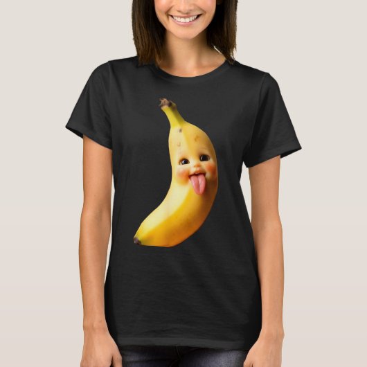 Funny Silly Ai Banana Gen Z Meme Brainrot Humor To Tシャツ (正面)