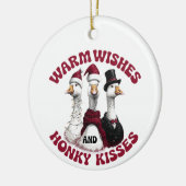 Funny Silly Goose Christmas Ornament セラミックオーナメント (左)