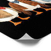 Funny Silly Goose Cowboy Western Cowgirl Goose Hum ポスター (角)