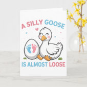 Funny Silly Goose Greeting Card | Cute Meme Card カード (黄色い花)