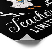 Funny Silly Goose Teacher Club Teacher Appreciatio ポスター (角)