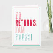 Funny Silly Humorous Valentine Love Couple  シーズンカード (正面)