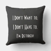 Funny Simple Retirement Grandpa クッション (裏面)