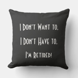 Funny Simple Retirement Grandpa クッション
