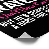 Funny Single Woman Quote Keep My Husband In Your P ポスター (角)