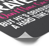 Funny Single Woman Quote Keep My Husband In Your P ポスター (角)