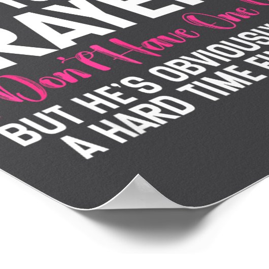 Funny Single Woman Quote Keep My Husband In Your P ポスター (角)