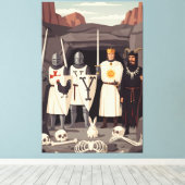 Funny Sir Lancelot and Tim the Enchanter spoof キャンバスプリント (インサイチュ (ウッドフロア))