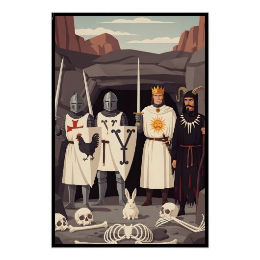 Funny Sir Lancelot and Tim the Enchanter spoof ポスター (正面)