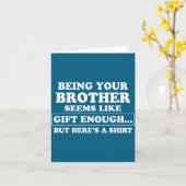 Funny Sister Sarcastic Sibling Humor Quote From Br カード (黄色い花)