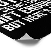 Funny Sister Sarcastic Sibling Humor Quote From Br ポスター (角)