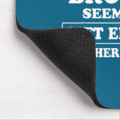 Funny Sister Sarcastic Sibling Humor Quote From Br マウスパッド (コーナー)