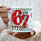 Funny Six Seven 67 6 7 Meme Fun Christmas Gift コーヒーマグカップ