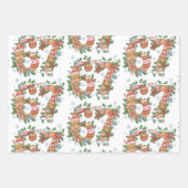 Funny Six Seven 67 Brainrot Meme 6 7 Christmas ラッピングペーパーシート (正面3)