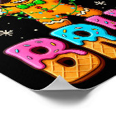 Funny Six Seven 67 Bruh Gingerbread 6 7 Meme Chris ポスター (角)