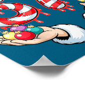 Funny Six Seven 67 Christmas Candy Cane Festive Ho ポスター (角)