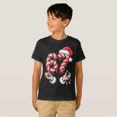 Funny Six Seven 67 Christmas Candy Cane Festive Ho Tシャツ (正面フル)