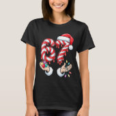 Funny Six Seven 67 Christmas Candy Cane Festive Ho Tシャツ (正面)