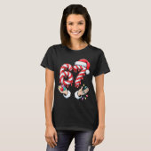 Funny Six Seven 67 Christmas Candy Cane Festive Ho Tシャツ (正面フル)