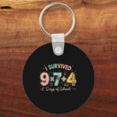 Funny Six Seven 67 Days Of School Meme Math Teache キーホルダー (正面)