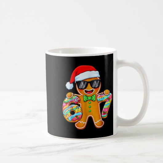 Funny Six Seven 67 Gingerbread Christmas Boys Xmas コーヒーマグカップ (右)