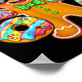 Funny Six Seven 67 Gingerbread Christmas Boys Xmas ポスター (角)