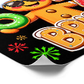 Funny Six Seven 67 Gingerbread Meme Xmas Christmas ポスター (角)