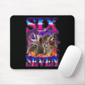Funny Six Seven 67 Meme 67 Racoon Meme Bootleg Gra マウスパッド (マウス)