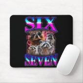 Funny Six Seven 67 Meme 67 Racoon Meme Bootleg Gra マウスパッド (マウス)