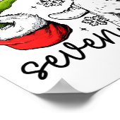 Funny Six Seven 67 Meme 6 7 Christmas Elf Hand Boy ポスター (角)