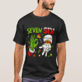 Funny Six Seven 67 Meme 6 7 Christmas Elf Hand Boy Tシャツ (正面)