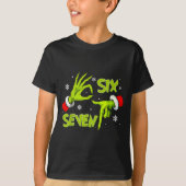 Funny Six Seven 67 Meme 6 7 Christmas Elf Hand Boy Tシャツ (正面)