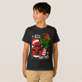 Funny Six Seven 67 Meme 6 7 Elf Santa Christmas Pa Tシャツ (正面フル)