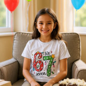 Funny Six Seven 67 Meme Christmas Lights Kids トライブレンドTシャツ