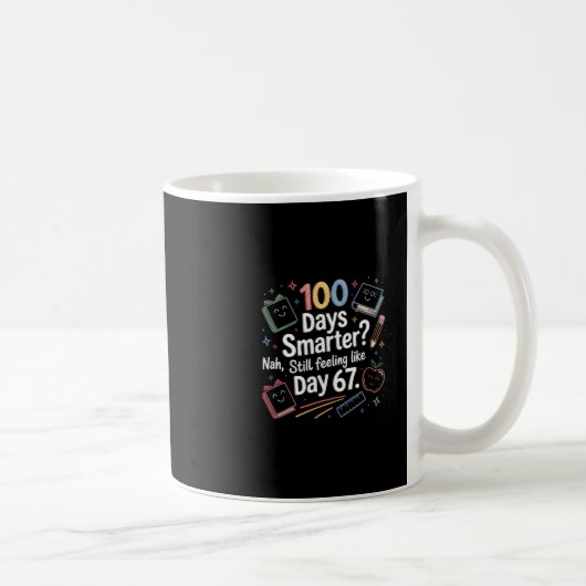Funny Six Seven 67 Meme For 100th Day Of School Ki コーヒーマグカップ (右)