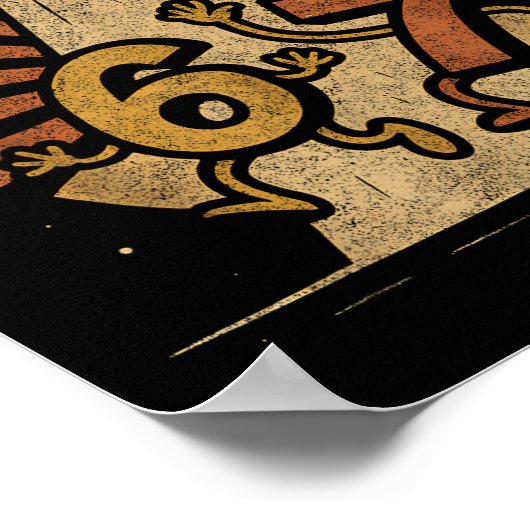 Funny Six Seven 67 Meme Internet Meme Ufo Gen Alph ポスター (角)