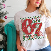 Funny Six Seven 67 Meme Retro Matching Xmas Humor Tシャツ