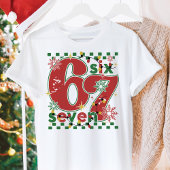 Funny Six Seven 67 Meme Retro Matching Xmas Humor Tシャツ