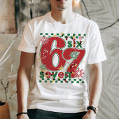 Funny Six Seven 67 Meme Retro Matching Xmas Humor Tシャツ