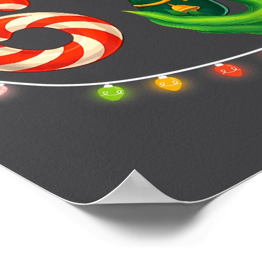 Funny Six Seven 67 Meme Santa Christmas Brainrot P ポスター (角)