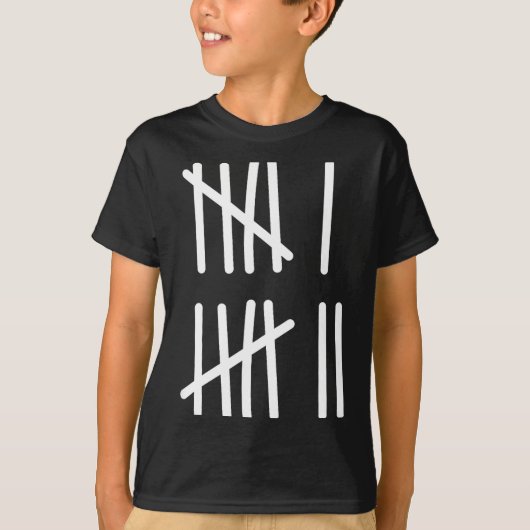 Funny Six Seven 67 Meme Tally Marks 6 7 Numbers Ki Tシャツ (正面)