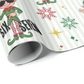 Funny Six Seven 67 Meme Xmas Elf Holiday Humor ラッピングペーパー (ロールコーナー)