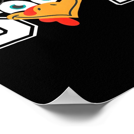 Funny Six Seven 67 Turkey Face Thanksgiving Matchi ポスター (角)