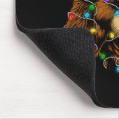 Funny Six Seven 6 7 Meme Bigfoot Christmas Lights  マウスパッド (コーナー)