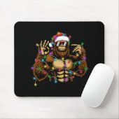 Funny Six Seven 6 7 Meme Bigfoot Christmas Lights  マウスパッド (マウス)