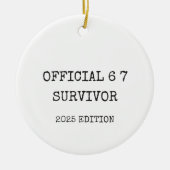 Funny Six Seven 6 7 Meme Christmas セラミックオーナメント (正面)