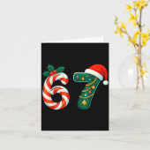 Funny Six Seven 6 7 Meme Christmas Family Xmas San カード (黄色い花)