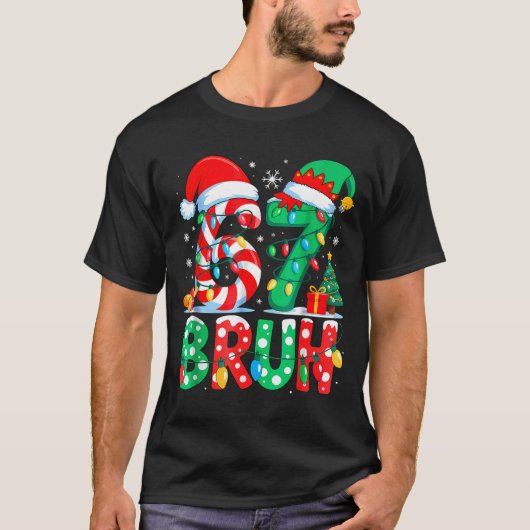 Funny Six Seven 6 7 Meme Christmas Family Xmas San Tシャツ (正面)