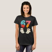 Funny Six Seven 6 7 Meme Christmas Ice Cream Drip  Tシャツ (正面フル)